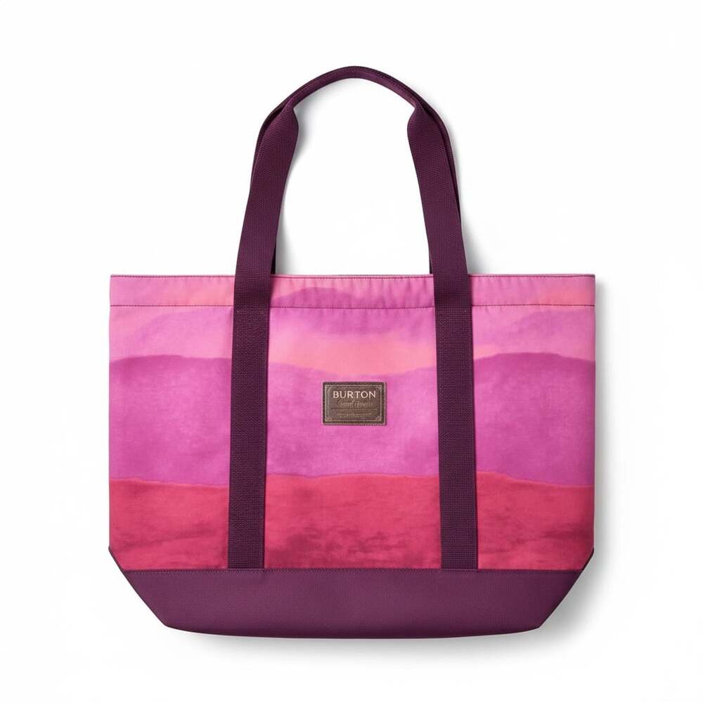 Burton Durable Goods Pink Striped Tote Bag